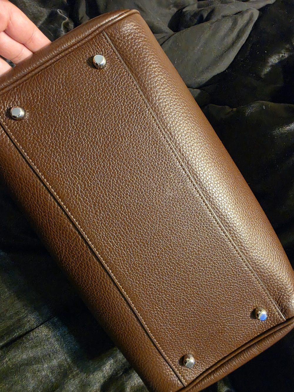 Coach Large Maple Rowan In Maple With Silver Hardware - Picture 7 of 7